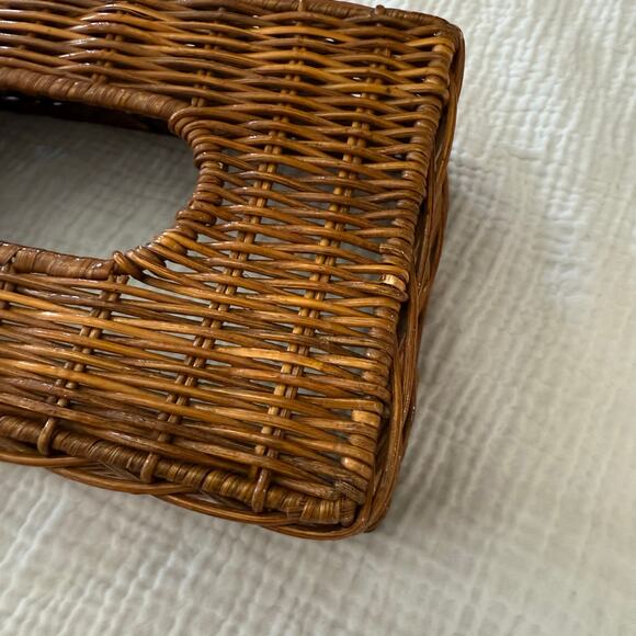 Wicker Tissue Box Cover Rectangle 10 x 5.5 x 3.5 - Picture 9 of 12